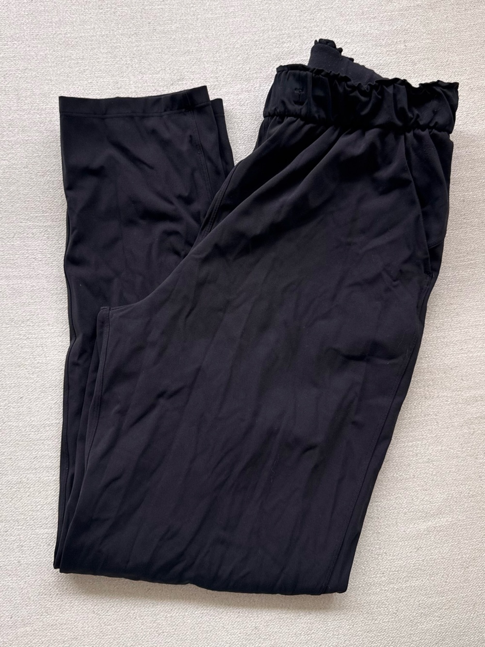 Vintage Lululemon Black Elastic Waist Pull-On Pants